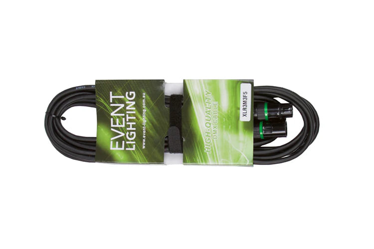 Event Lighting XLR3M3F 3-pin DMX Cable (5m)