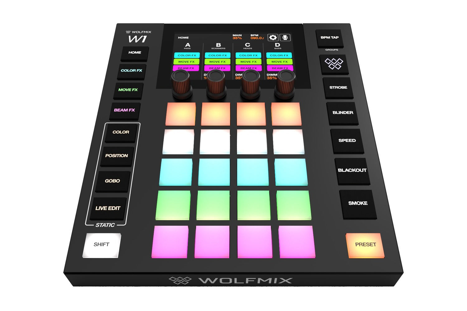 Nicolaudie Wolfmix W1 MK2 standalone performance DMX lighting controller