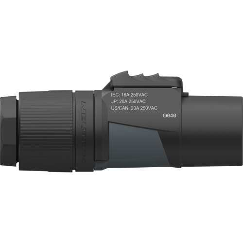 Neutrik NAC3M-TRUE1-S powerCON TRUE1 cable connector inlet for 6-12mm OD cable