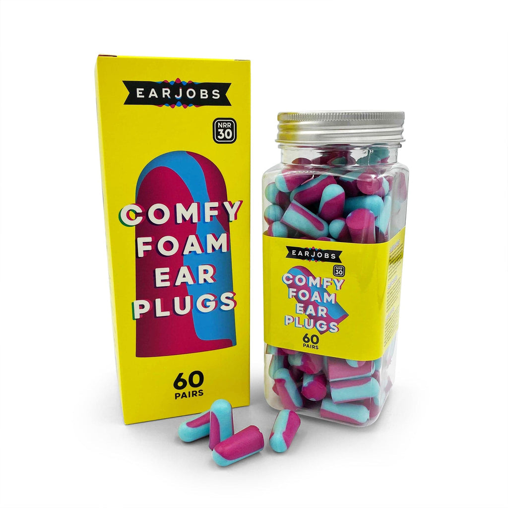 Earjobs™ Comfy Foam Ear Plugs (60 pairs)