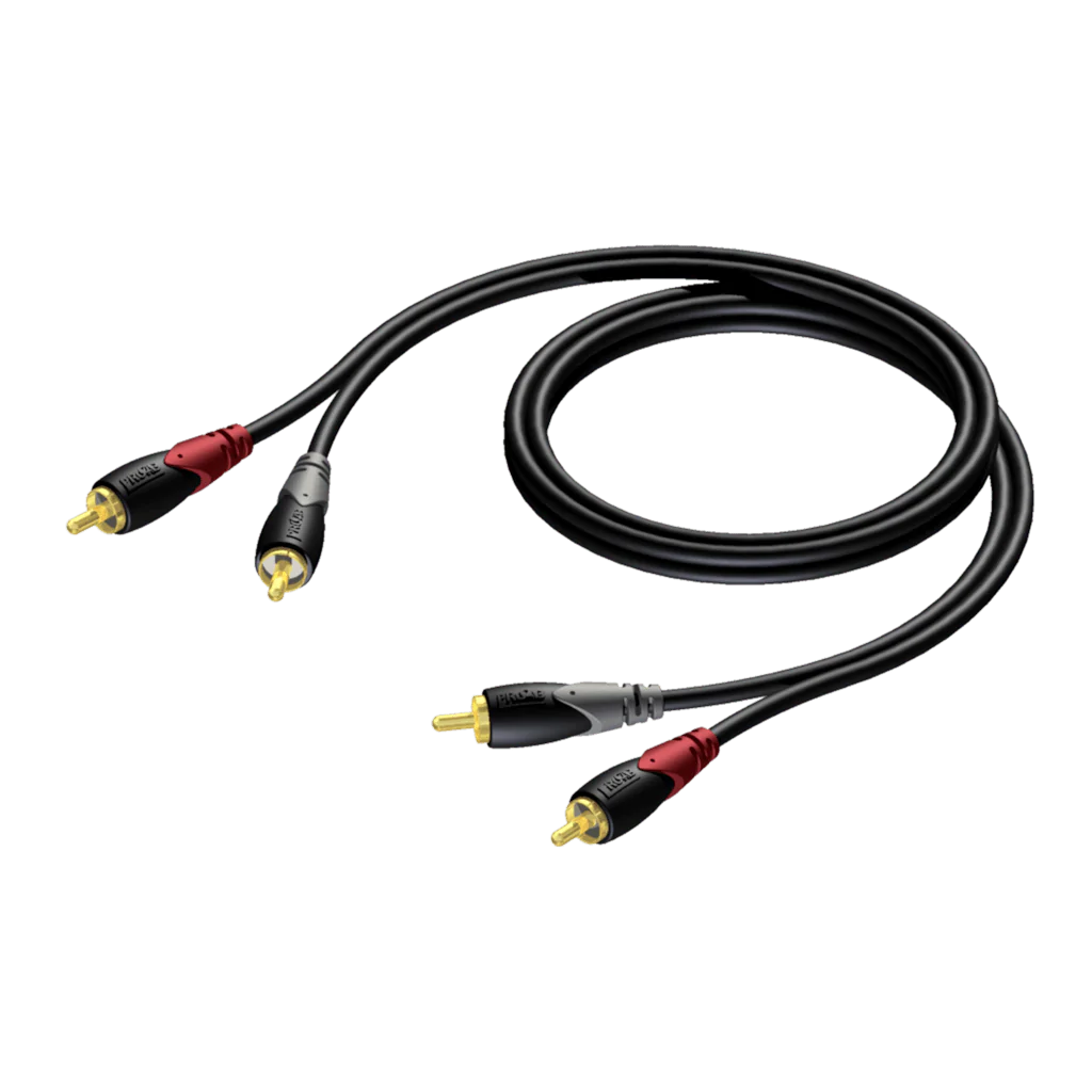 PRO-CLA800/1.5 - PROCAB Classic Series audio cable, 2 x RCA male - 2 x RCA male, 1.5 metre
