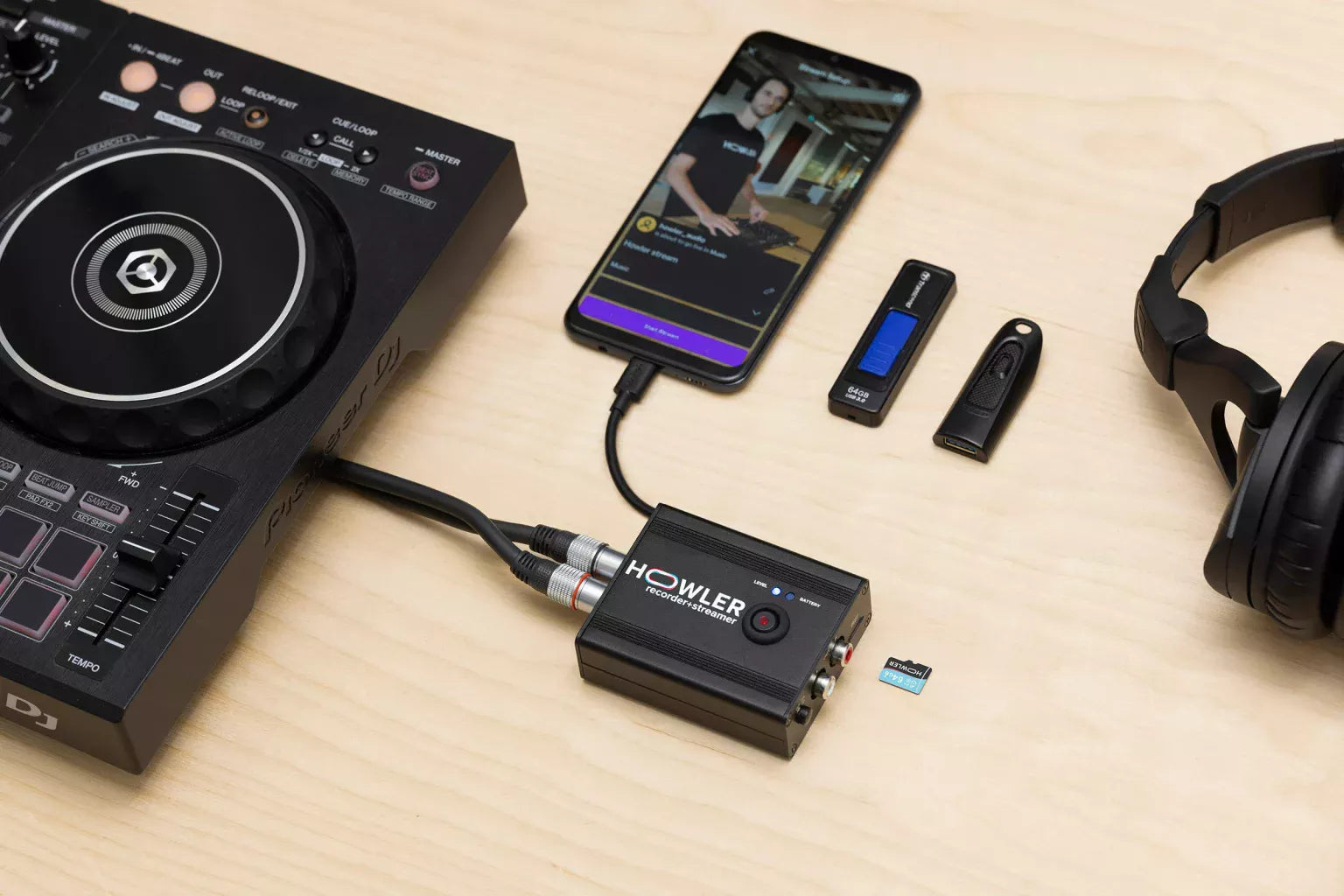 Howler recorder+streamer